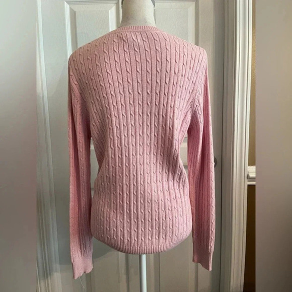 Kim Rogers Cable Knit Crew‎ Sweater size Medium - Picture 3 of 7